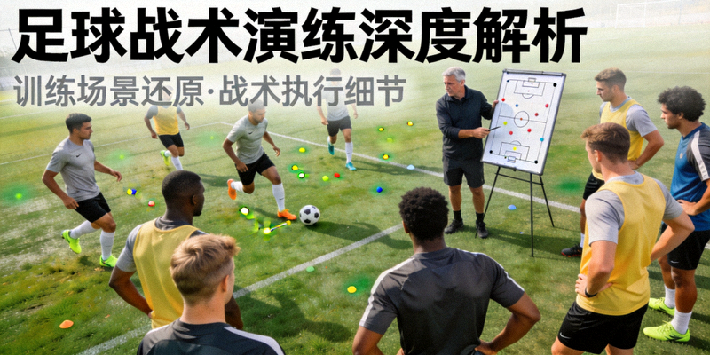 体育新闻深度分析图片 - 足球运动员在训练场上进行战术演练